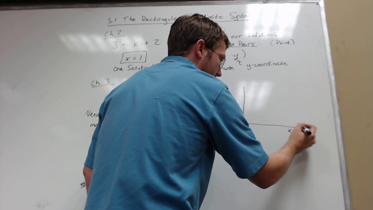 CH 3.1 Intro to the Rectangular Coordinate System - YouTube
