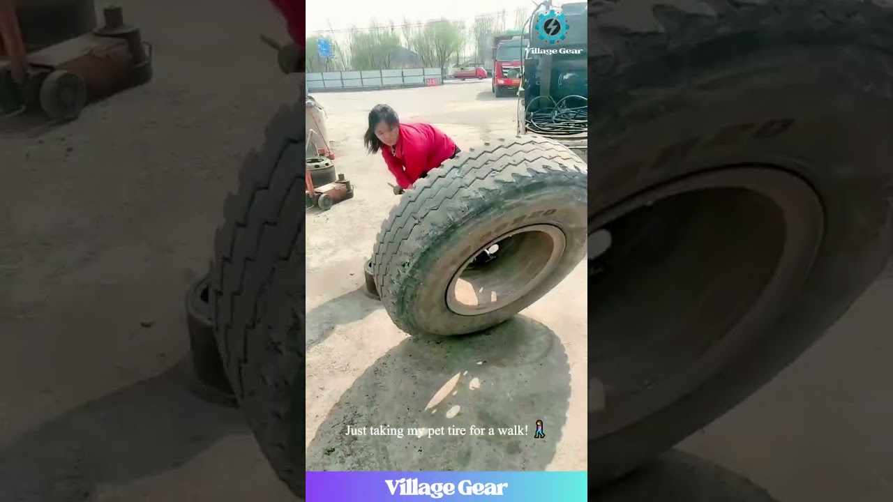How is She SO STRONG?! 🤯 This Woman is a Truck Tire Tossing Legend! You Have to See This! 