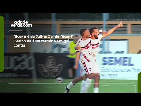River vs. 4 de Julho: River-PI goal! Deflection in the box leads to an own goal