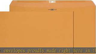 Clasp Envelopes – 10x13 Inch Brown Kraft Catalog Envelopes - 30 Pack - with Clasp Closure & Gummed