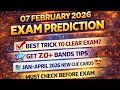 IELTS 07 FEBRUARY 2026 EXAM PREDICTION WITH 7.0+BANDS TIPS || Ielts exam prediction || SURAJ IELTS