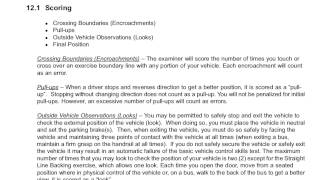 Section 12 Basic Vehicle Control Skills Test New York Commercial Drivers Manual