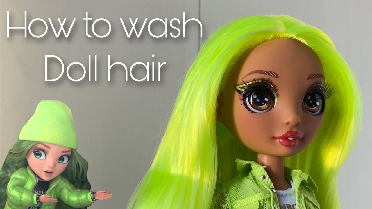 How to straighten the doll's hair - step by step tutorial - Margaret Ann