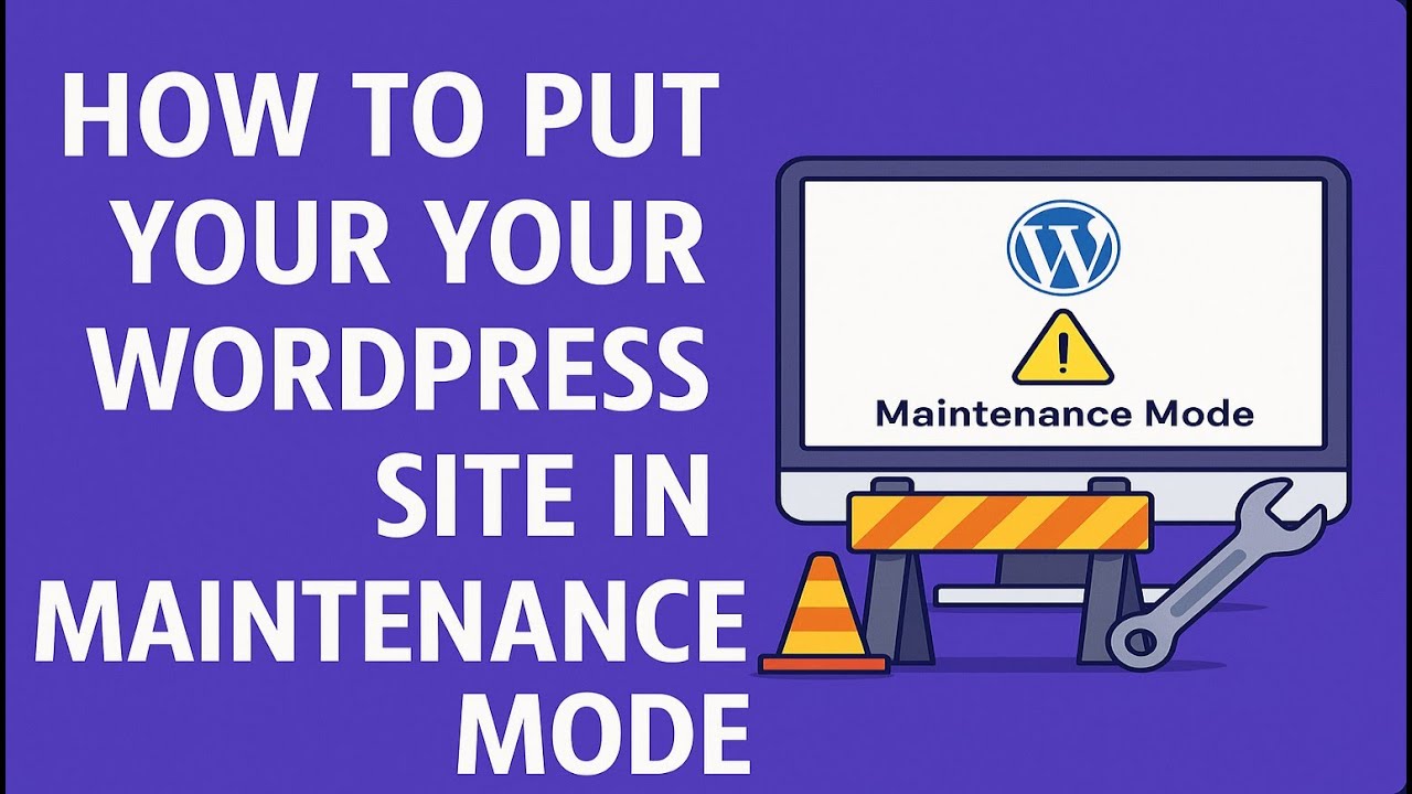 How to Put Your WordPress Site in Maintenance Mode (simple steps) - YouTube