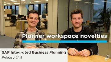 SAP IBP Release 2411 - New Planner Workspace and UI features