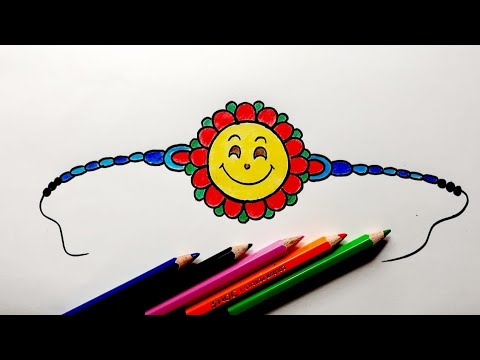 How to draw Raksha Bandhan special poster with easy step by step Pallavi  Drawing Academy - video Dailymotion