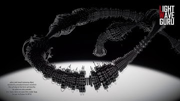 lw spline instancing test V3 + (Octane PBR V4 beta)