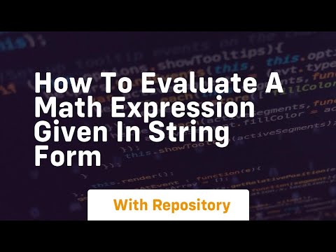 how to evaluate a math expression given in string form