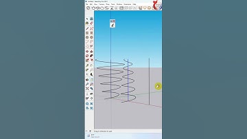 Helix Along Curve in Sketchup Extension #shorts