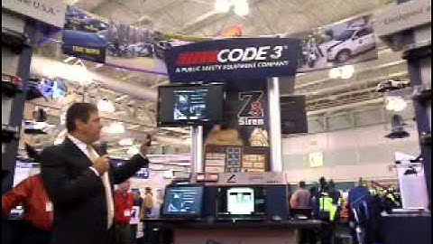Code 3 Z3 Siren Unveiling at Police Security Expo 2011