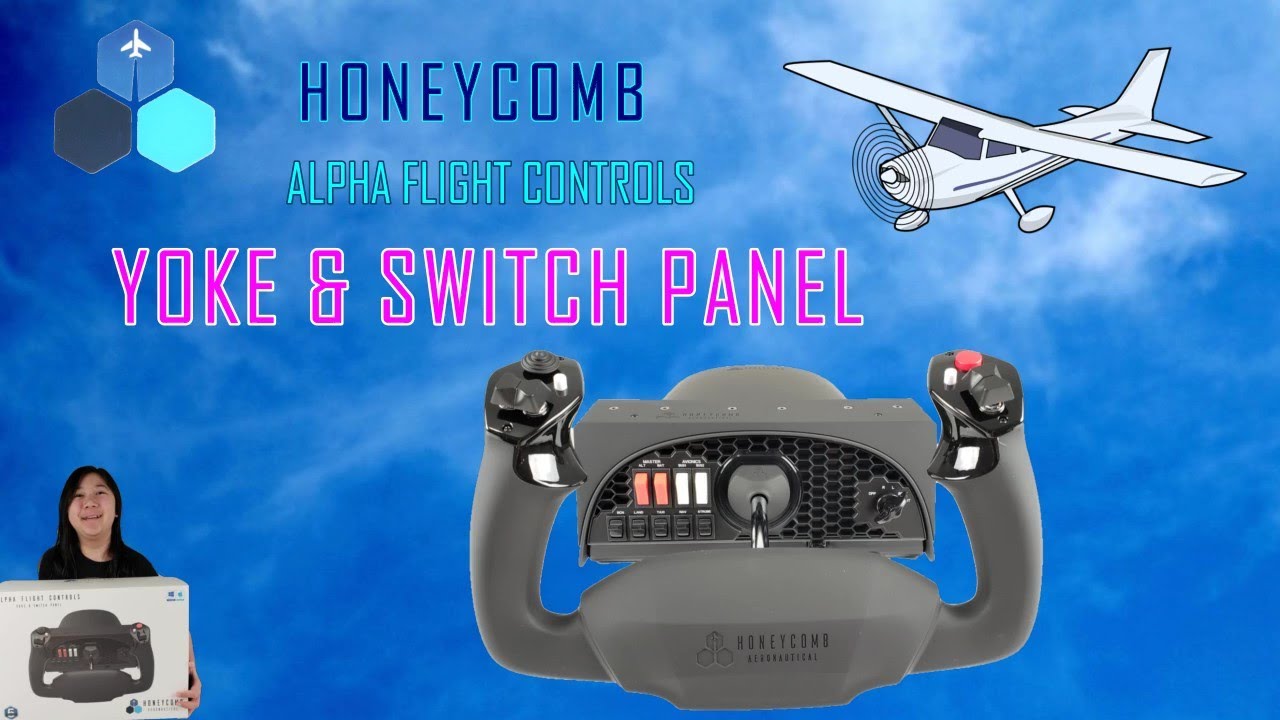 HONEYCOMB AERONAUTICAL Honeycomb Alpha Flight Controls Yoke & Switch Panel  Joystick - HONEYCOMB AERONAUTICAL 