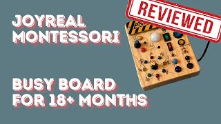 Joyreal Montessori Busy Board for 18+ Months - REVIEW
