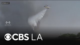 Pair of brush fires break out in Antelope Valley, prompting evacuation warnings