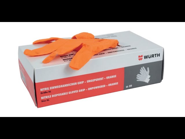 Guantes nitrilo Profesionales Wurth YouTube