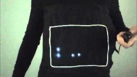Arduino LilyPad LED Matrix T-Shirt