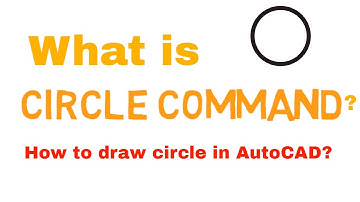 Circle Command in AutoCAD  - How to Draw circle in AutoCAD?