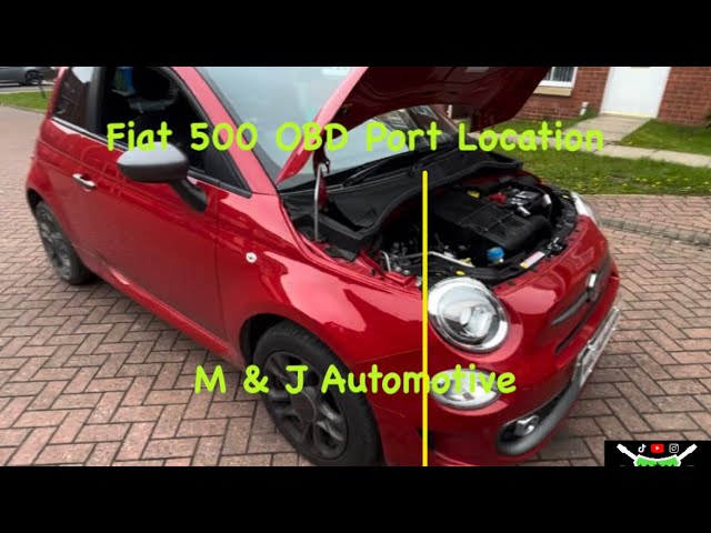 Fiat 500 OBD Port Location 