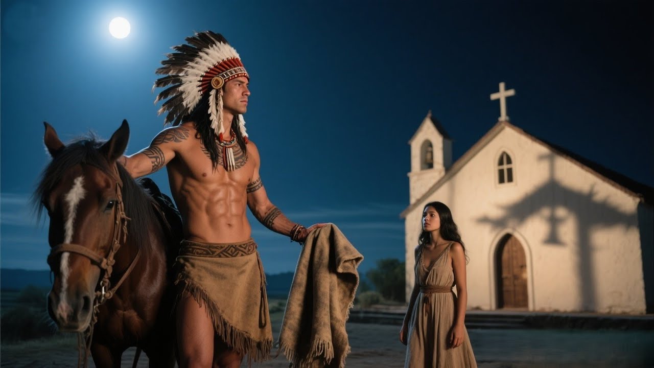 “I don’t wish to scare you,” Apache breathed to quivering bride he’d unexpectedly won as his wife