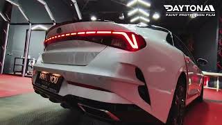 Антигравийная защита кузова нового KIA K5 гибридным полиуретаном DAYTONA PPF H300