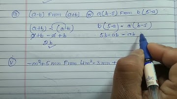 Class 7 - Exercise 12.2 - Q 3 | subtract