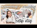 Classroom setup productive organizing  cleaning vlog