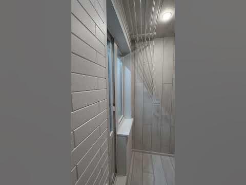 Современная отделка балкона . Ламинат + стеновой паркет из липы. - YouTube