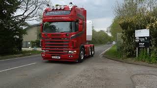 Trucks Leaving Lincoln Truckfest 2024