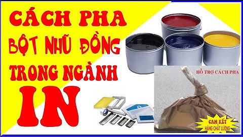 Cách pha nhũ đồng trong in lụa || KTBI