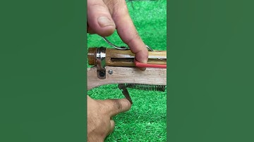 Handmade a New style trigger mechanism # Craft idea # DIY # Slingshot trigger # Simple design