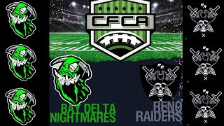 Bay Delta Nightmares vs Reno Raiders week 5 4-13-2024