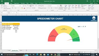how to create dynamic speedometer charts in ms. excel?