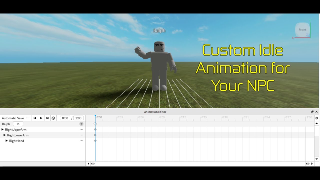 Create A Custom Idle Animation For You Npc Youtube - roblox how to add an idle animation to your game robux