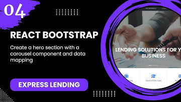 React Bootstrap #4 – Create a hero section with a carousel component and data mapping