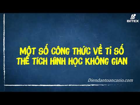 Video MỘT SỐ CÔNG THỨC VỀ TỈ SỐ THỂ TÍCH HÌNH CHÓP - YouTube