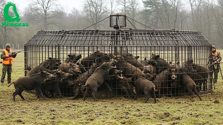 How Canadian Farmers Trap Hundreds of Giant Wild Boars Battling an Invasion #hoghunt