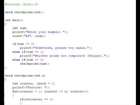 Program That Tells if a Number is Prime/Composite (Step-by-Step in C ...