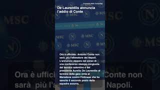 De Laurentiis annuncia l&8217;addio di Conte Ora è ufficiale: Antonio Conte non sarà più…