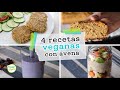 RECETAS VEGANAS CON AVENA | 4 ideas para desayuno, comida, cena o postre fit...