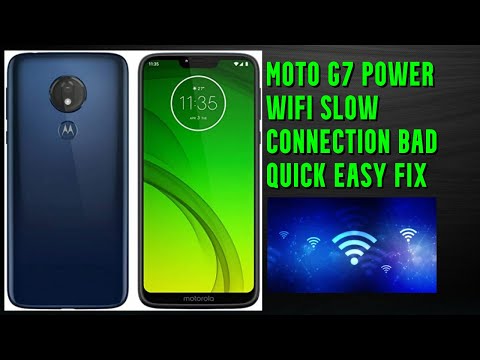 fix wifi and bad connection on moto g7 and moto g7 power