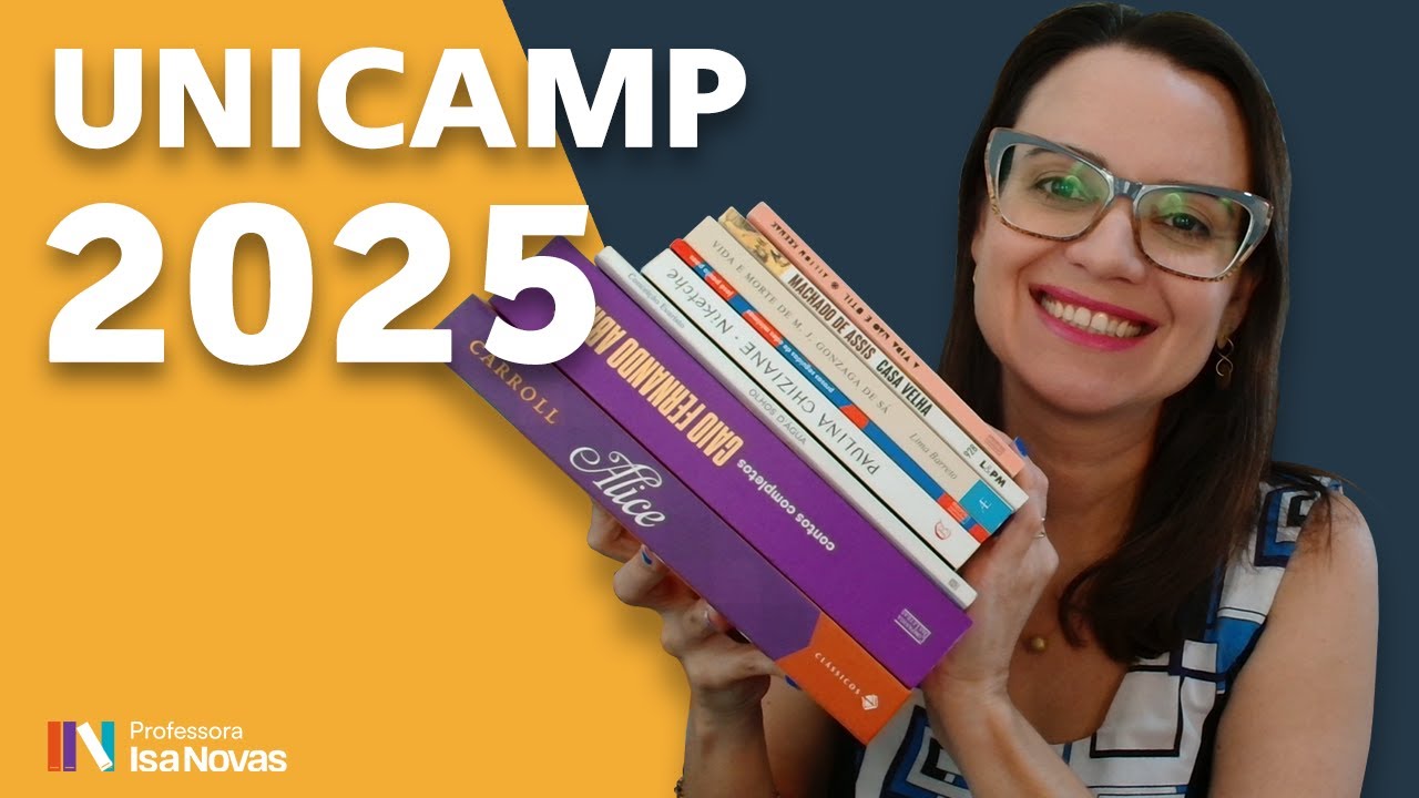 UNICAMP 2025 | Lista de leitura obrigatória | Livros Unicamp 2025 - YouTube
