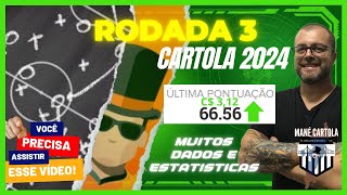 CARTOLA 2024 - RODADA 3 - TIME PARA PONTUAR E VALORIZAR!