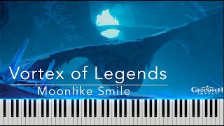 Genshin Impact | Vortex of Legends - Moonlike Smile [Piano Tutorial + sheet]