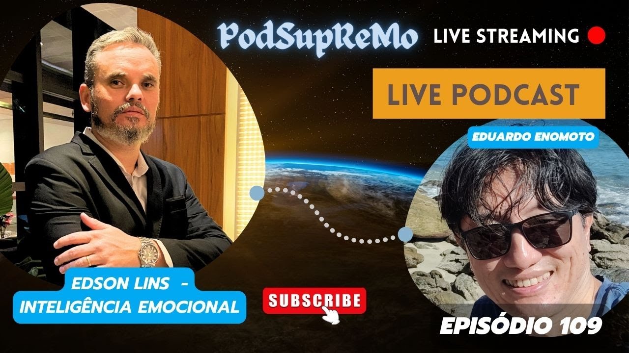Capa do episódio 109 do PodSupReMo com Edson Lins
