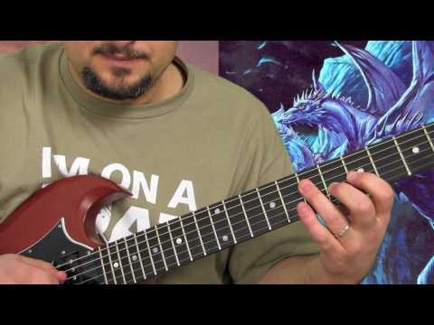 Metallica - Seek and Destroy - How to Play Heavy Metal Guitar Lesson part 1