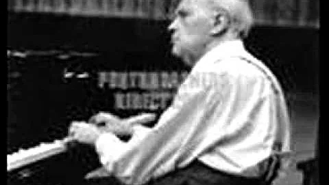 Wilhelm Backhaus play Schumann "Des Abends" - "War...