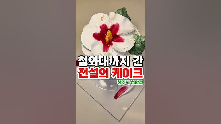 청와대까지 간 전설의 케이크