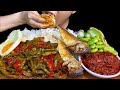 EATING SPICY FOOD||FRIED FISH, SPICY LIMNOCHARIS FLAVA WITH RICE