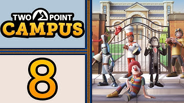 Two Point Campus playthrough pt8 - Things Get Crazy! Teacher Training and Micromanaging to 1-Star