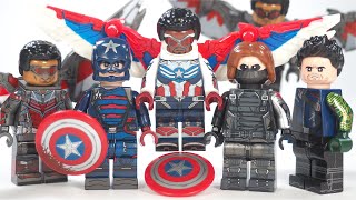Lego The Falcon and the Winter Soldier New Captain America John Walker Unofficial Lego Minifigures