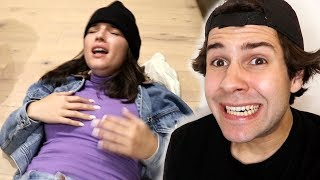 THIS MADE HER FALL TO THE GROUND!! (SURPRISE)